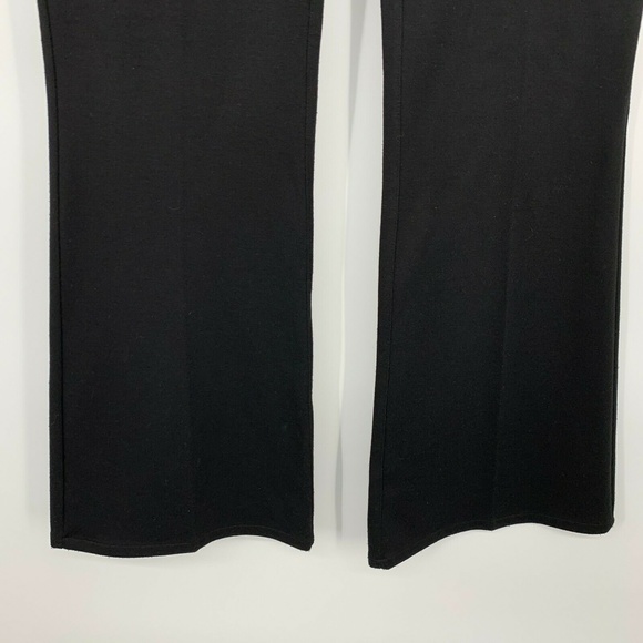 Calvin Klein Pants Womens Size 2 Black Ponte Knit Flare Mid Rise Stretch - Picture 4 of 8